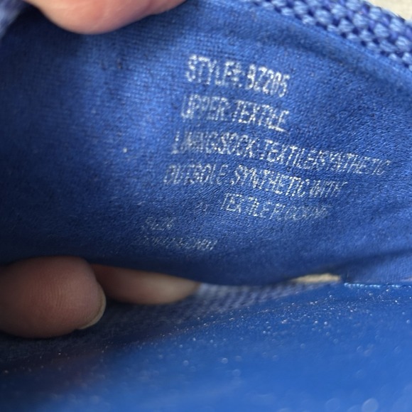 J. Crew Factory Sz 8 Jewel Slide Sandals Crystals‎  Blue Canvas - Picture 6 of 12